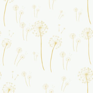 Vector Wildflowers floral botanical flowers. Black and white engraved ink art. Seamless background pattern. clipart