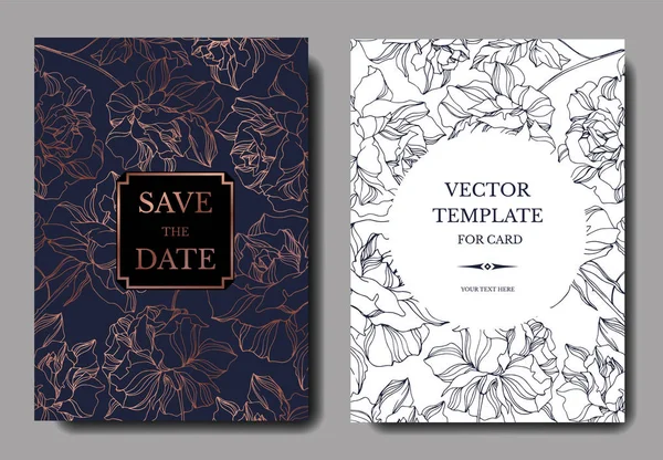 Vektör Gül çiçekli botanik çiçekleri. İşlenmiş mürekkep sanatı. Düğün arkaplanı çiçek dekoratif kenar.