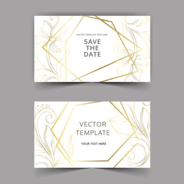 Vektorový zlatý monogram květinový ornament. Černobílý rytý inkoust. Svatební pozadí karty dekorativní okraj. — Stockový vektor