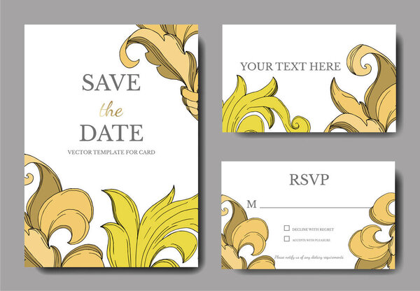 Цветочный орнамент векторной золотой монограммы. Черно-белый рисунок чернил. Декоративная граница свадебной карточки
.