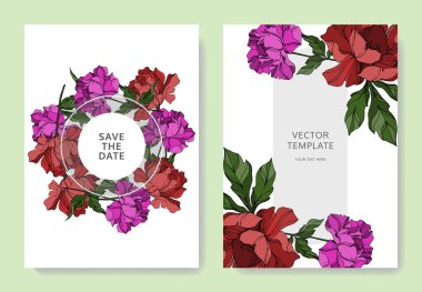 Vektör Şakayık Çiçek Botanik Çiçekleri. Siyah beyaz işlemeli mürekkep sanatı. Düğün arkaplan kartı çiçek dekoratif kenarı. Teşekkür ederim, RSVP, davetiye şık kart illüstrasyon grafik pankartı.