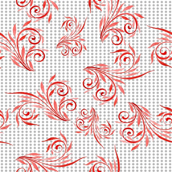 Красочный цветочный ботанический орнамент. Набор акварельных рисунков. Бесшовный рисунок фона. Текстура ткани для печати обоев . — стоковое фото