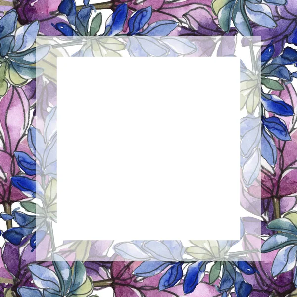 Violettem Lavendel. Aquarell-Illustrationsset vorhanden. nahtlose Hintergrundmuster. Stoff Tapete drucken Textur. — Stockfoto