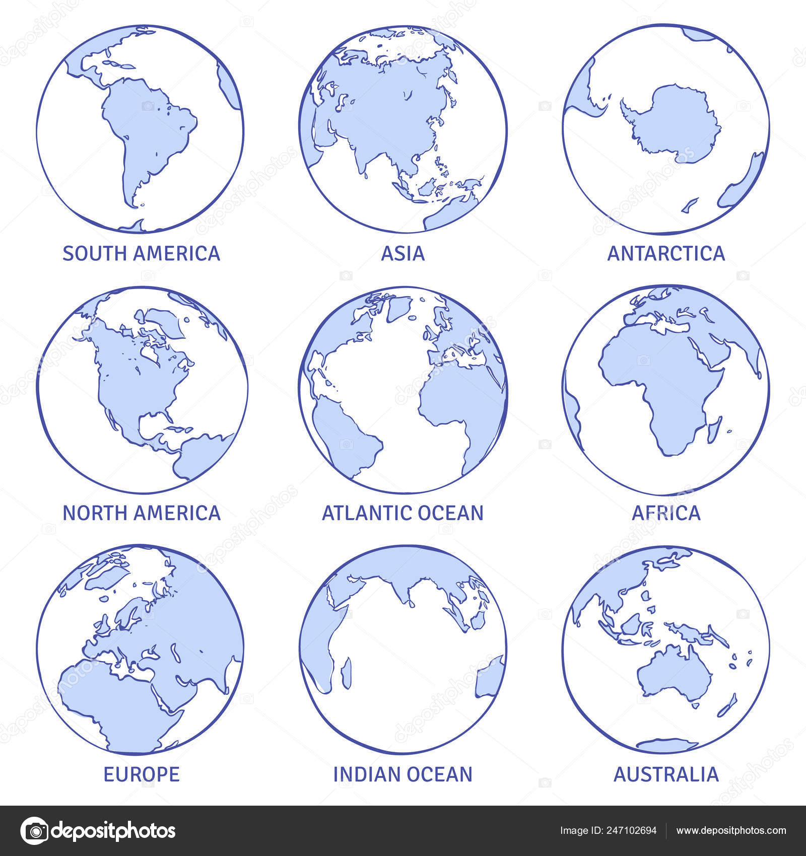 Sketch Earth Map World Hand Drawn Globe Earth Circle Concept Continents Contour Planet Oceans Land Doodle Set Vector Image By C Yummybuum Vector Stock Sketch Earth Map World Hand Drawn Globe Earth Circle Concept Continents Contour Planet Oceans Land Doodle Set Vector Image By C Yummybuum Vector Stock