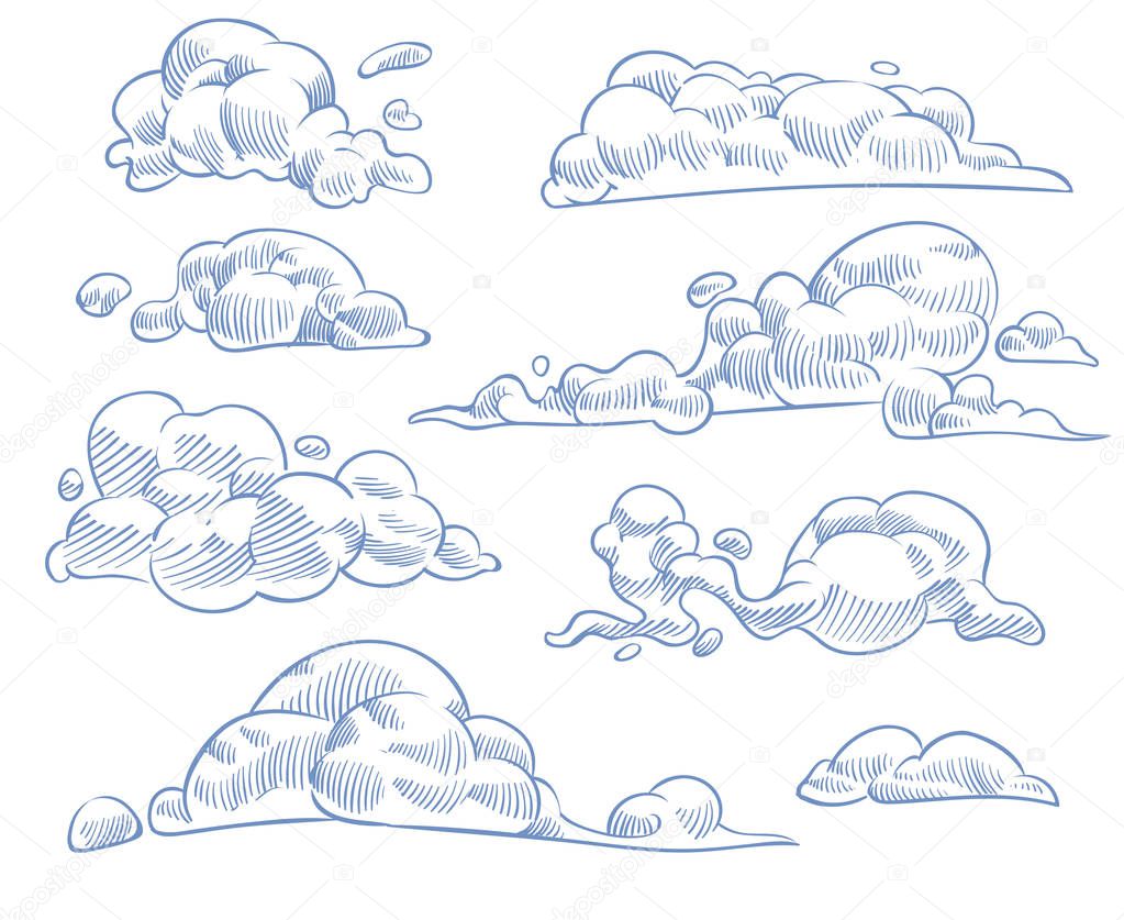 Sketch Clouds Curled Cloudy Sky Drawing Texture Nature Weather Outline Symbols Engraving Handmade Craft In Vintage Style Vector Cloudscape Set Premium Vector In Adobe Illustrator Ai Ai Format Encapsulated Sketch Clouds Curled Cloudy Sky Drawing Texture Nature Weather Outline Symbols Engraving Handmade Craft In Vintage Style Vector Cloudscape Set Premium Vector In Adobe Illustrator Ai Ai Format Encapsulated