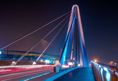 Ottergembrug önemli R4 trunk yolu Belçika Gent şehir etrafında iç ve dış halka bağlar Ringvaart bir yelpaze şeklinde form kablo döşeme Bridge'de bitti.