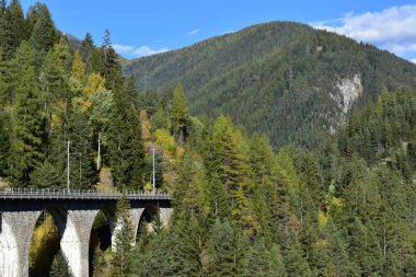 İsviçre Davos yakınındaki Wiesenerviaduct