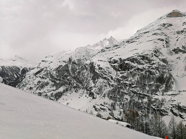 Encostas Esqui Zermatt Cantão Wallis Suíça — Fotografia de Stock