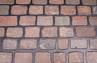 Hollanda'da arnavut kaldırımlı arka plan deseni.