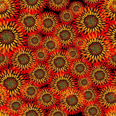 Ayçiçeği sorunsuz vektör desen