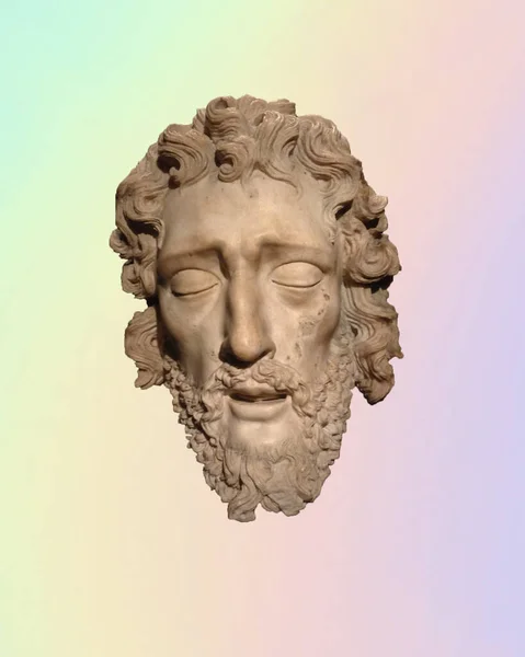 Голова Мраморной Статуи — стоковое фото