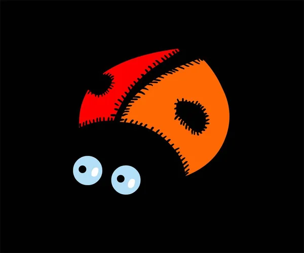 Engraçado Ladybird Desenho Animado Ilustração — Fotografia de Stock