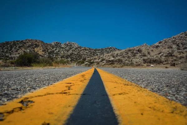 Strada Vuota Nel Deserto Usa — Foto Stock