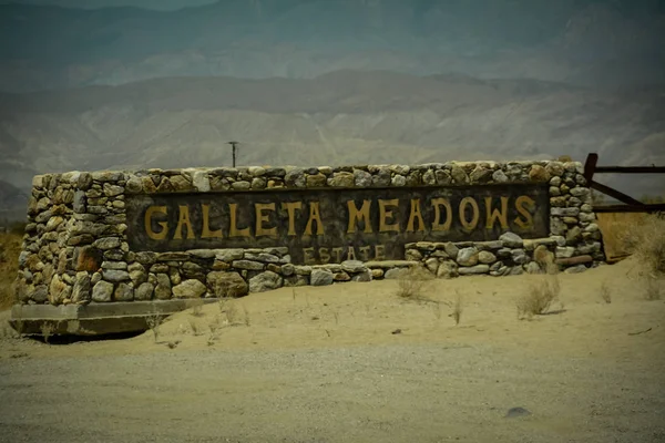 Galleta Meadows Nel Deserto Anza Borrego Usa — Foto Stock