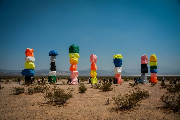 Sept Montagnes Magiques Dans Désert Près Las Vegas — Photo