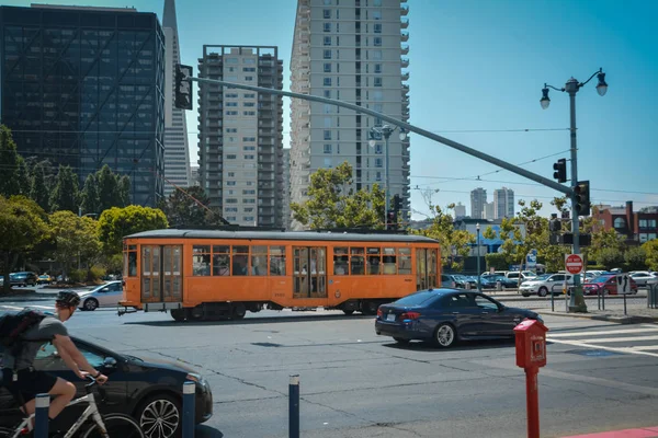 Tömegközlekedés San Francisco Ban Usa — Stock Fotó