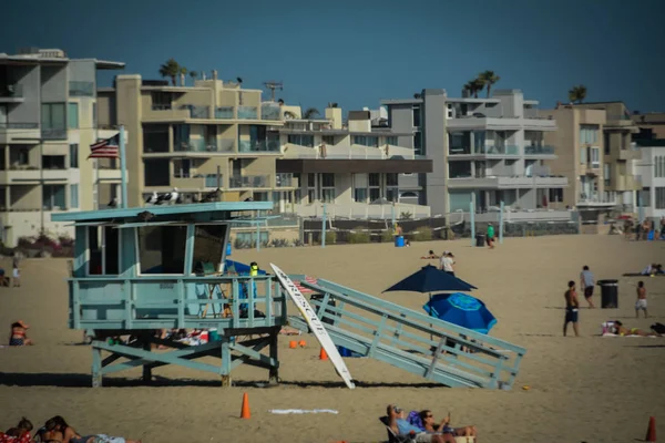 Plavčík Santa Monica Beach Kalifornie — Stock fotografie