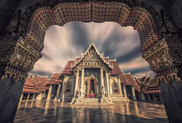 Wat Benchama Bophi Boeddhistische Tempel Bangkok — Stockfoto
