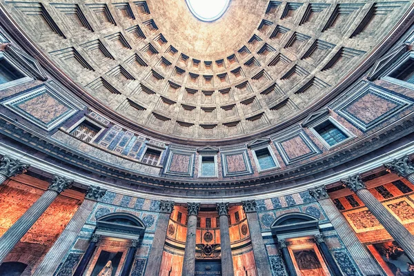 Binnen Het Beroemde Pantheon Rome — Stockfoto