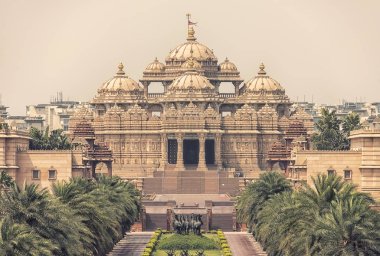 Swaminarayan Akshardham complex indian temple in New Delhi, India clipart