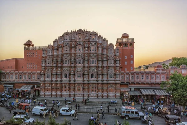 Kwietnia 2018 Jaipur Rajasthan Indie Hawa Mahal Palace Winds Jaipur — Zdjęcie stockowe