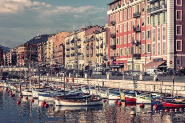 Ağustos 2018 - Nice, Fransa - liman Nice kentinde