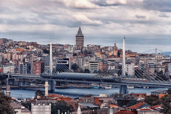 Istanbul Avec Célèbre Tour Galata — Photo