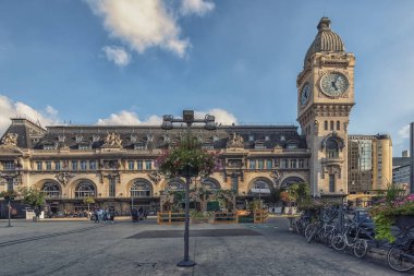 Eylül 2018 - Paris, Fransa - Paris Gare De Lyon Tren İstasyonu, gündüz