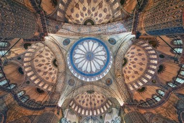 Ekim 2016 - Istanbul, Türkiye - tavan Istanbul'da Sultanahmet Camii