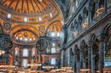 Ekim 2016 - İstanbul, Türkiye - İstanbul 'daki Ayasofya Müzesi