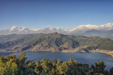 Himalaya Pokhara, Nepal görüntülendi
