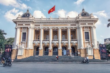 Hanoi şehir şehir merkezinde ile ünlü Hanoi Opera Binası