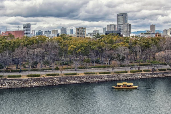 Osaka City Med Turist Båt Dagtid — Stockfoto