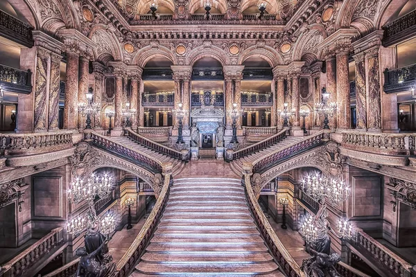 Septiembre 2016 París Francia Escalera Del Teatro Ópera París —  Fotos de Stock