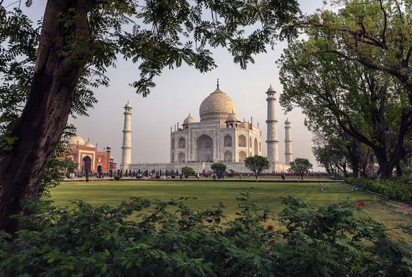 Mausoleo Taj Mahal Agra India — Foto de Stock