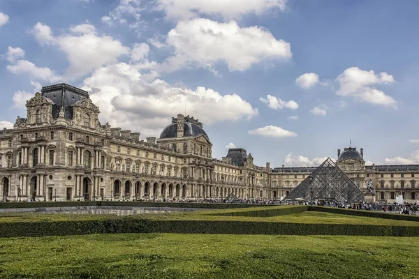 Museo Del Louvre Día París Francia — Foto de Stock