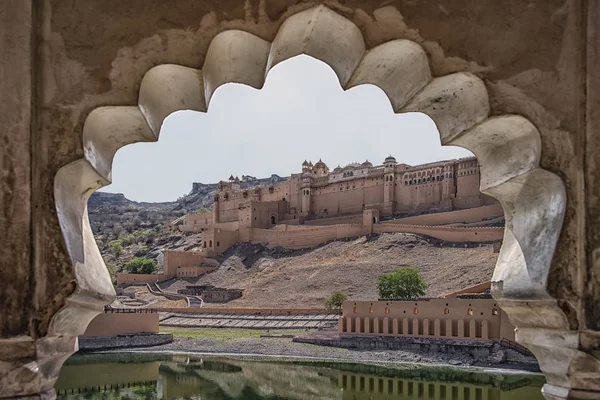 Bursztyn Fort Jaipur India — Zdjęcie stockowe