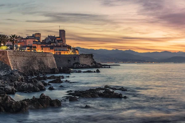 Antibes Old Town French Riviera Sunrise — Stock Photo, Image
