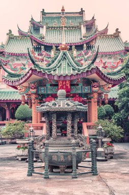 Che çene Khor Çin tarzı tapınak ve Pagoda Bangkok, Tayland