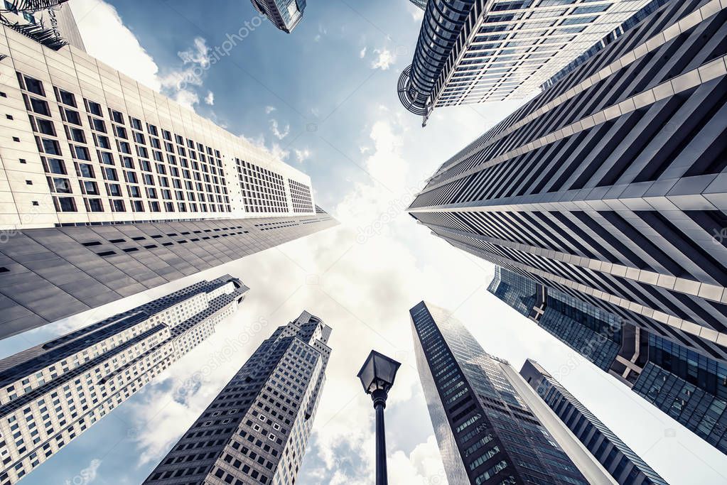 Raffles Place, business district in Singapore