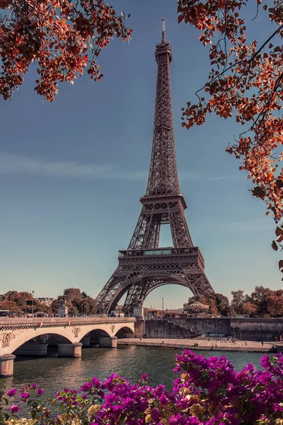 Mooie Dag Eiffeltoren Parijs — Stockfoto