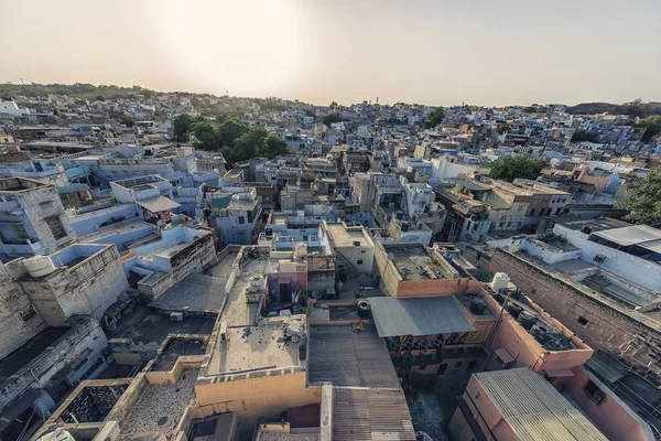 Blå Staden Jodhpur Rajasthan Indien — Stockfoto