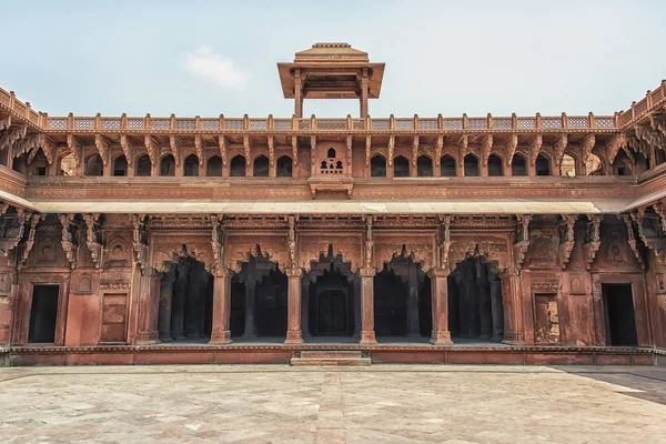 Architettura Nel Forte Agra Uttar Pradesh India — Foto Stock