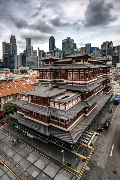 Buddha Tooth Relic Temple Museum Chinatown Singapore — Foto Stock