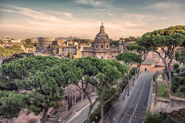 Öğleden Sonra Roma Şehri — Stok fotoğraf