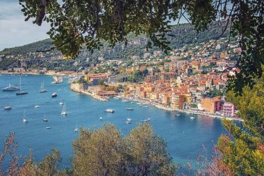 Küçük köy ile Fransız Rivierası'nda sahil şeridi: Villefranche Sur Mer