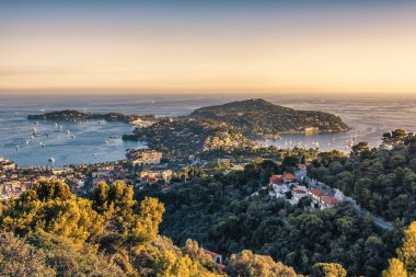 Saint-Jean-Cap-Ferrat Fransız Rivierası kıyı şeridi 