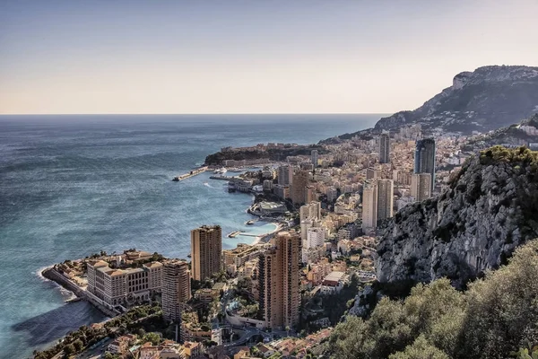 Principado Mónaco Durante Día Riviera Francesa —  Fotos de Stock