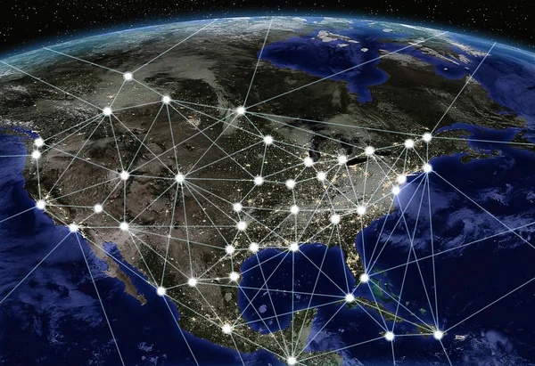 Ciudades Conectadas Tecnología —  Fotos de Stock