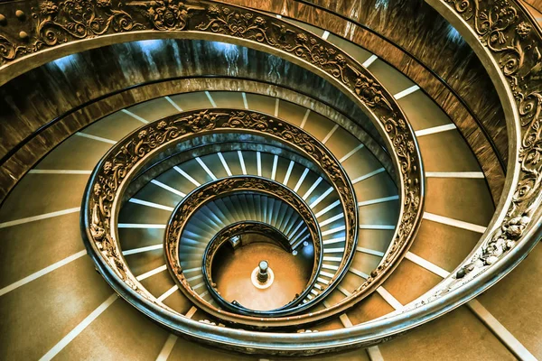 Bramante Staircase Vatican Museum — стокове фото